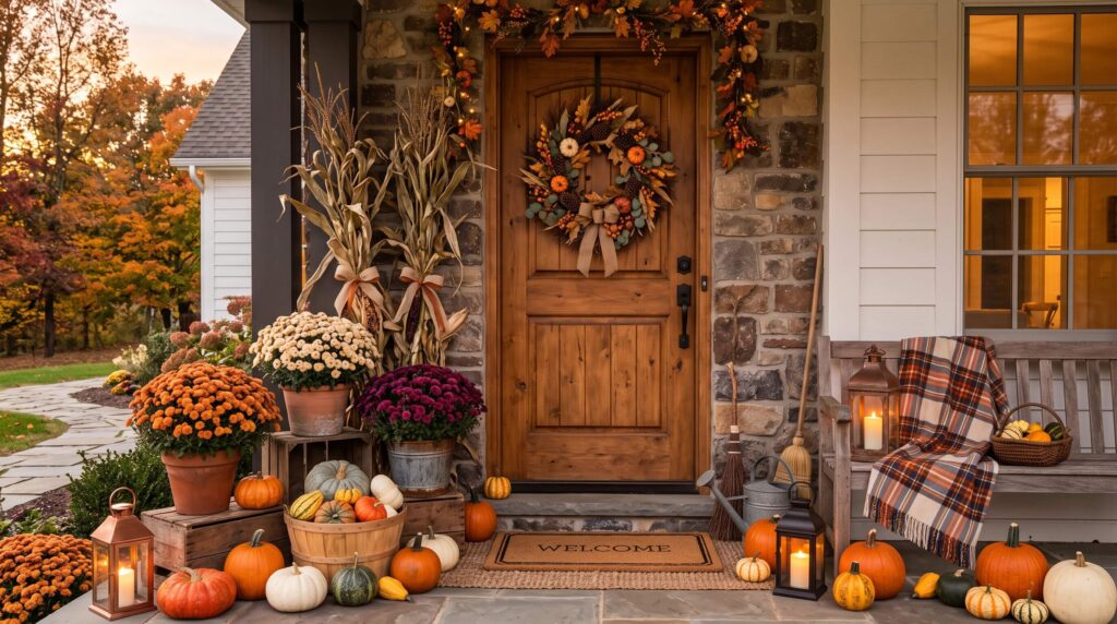 Create a Full Cozy Autumn Entrance